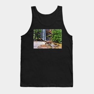 Couple at Toccoa Falls colored pencil style Tank Top